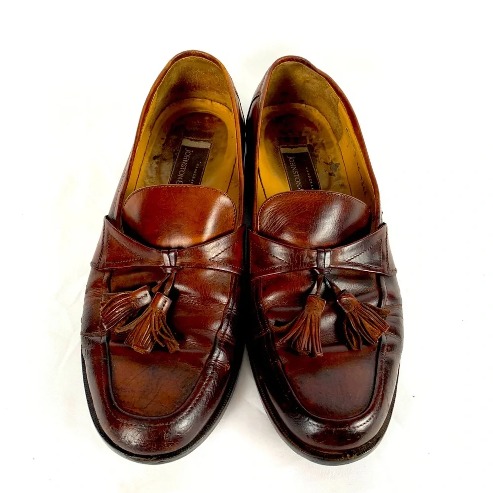Johnston & Murphy Leather Tassel Loafer 8.5M